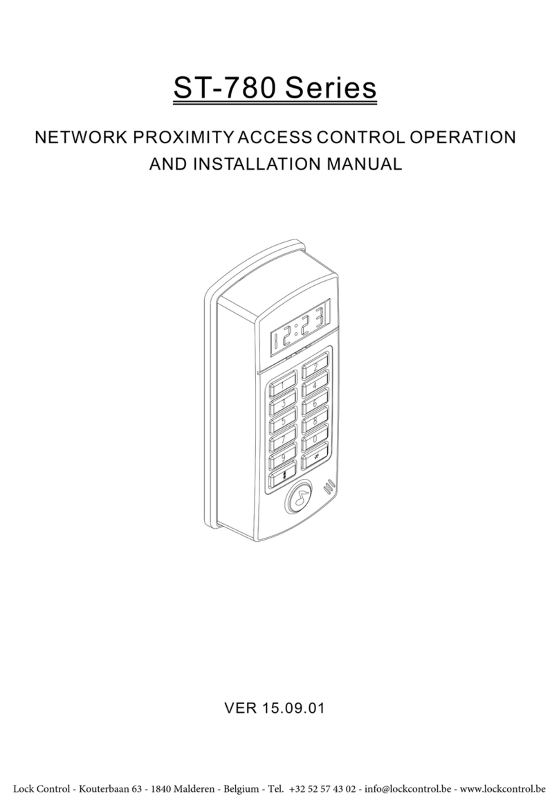 Lock Control ST-780 Series Operation and installation manual