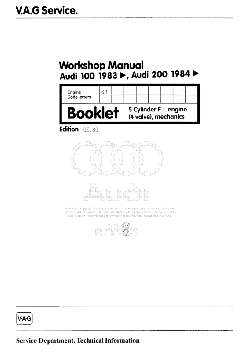 Audi 100 1983 Instruction manual