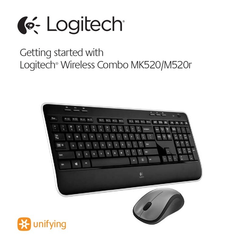 Logitech Wireless combo MK520 Getting started