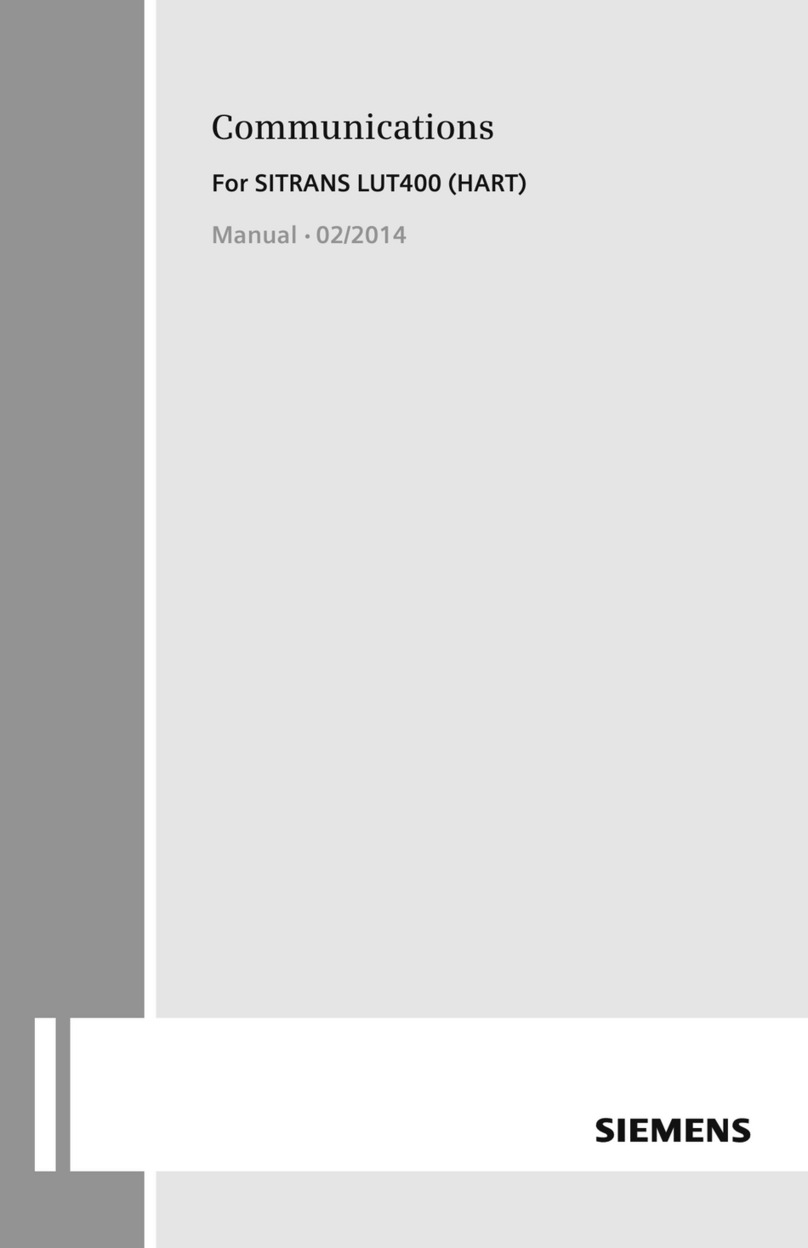 Siemens SITRANS LUT400 User manual