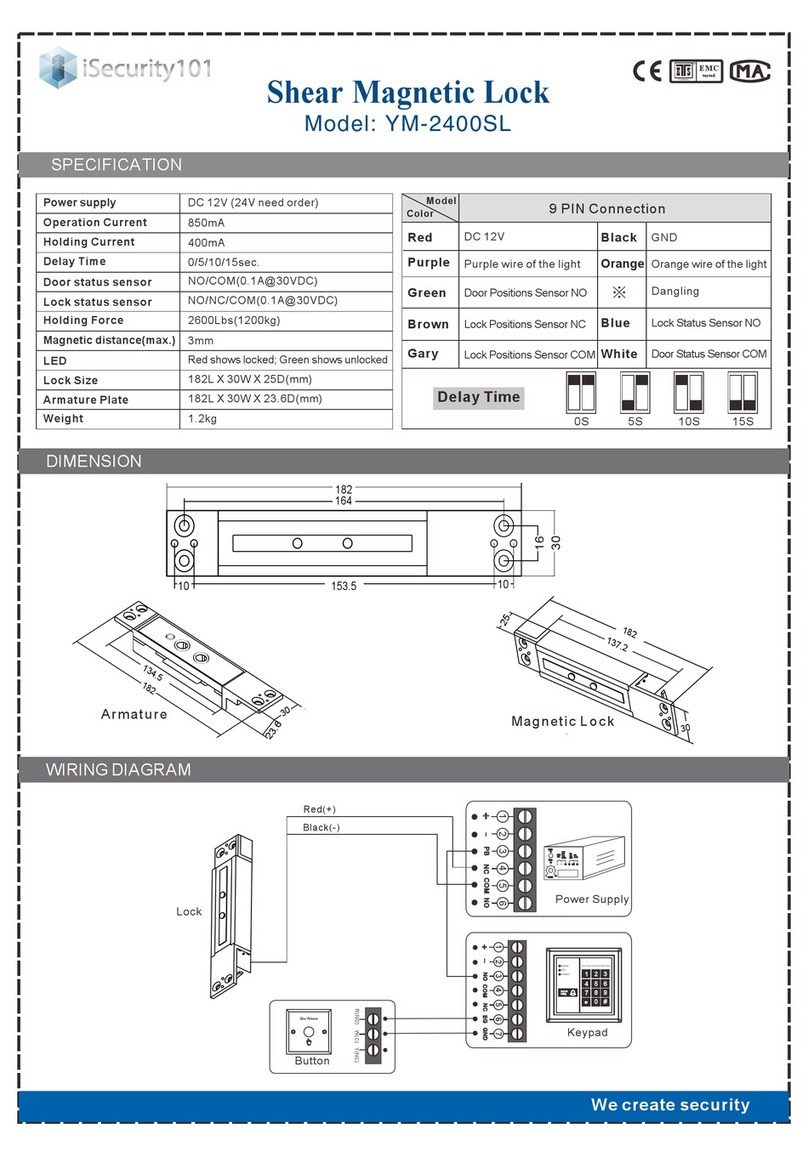 iSecurity101 YM-2400SL quick start guide