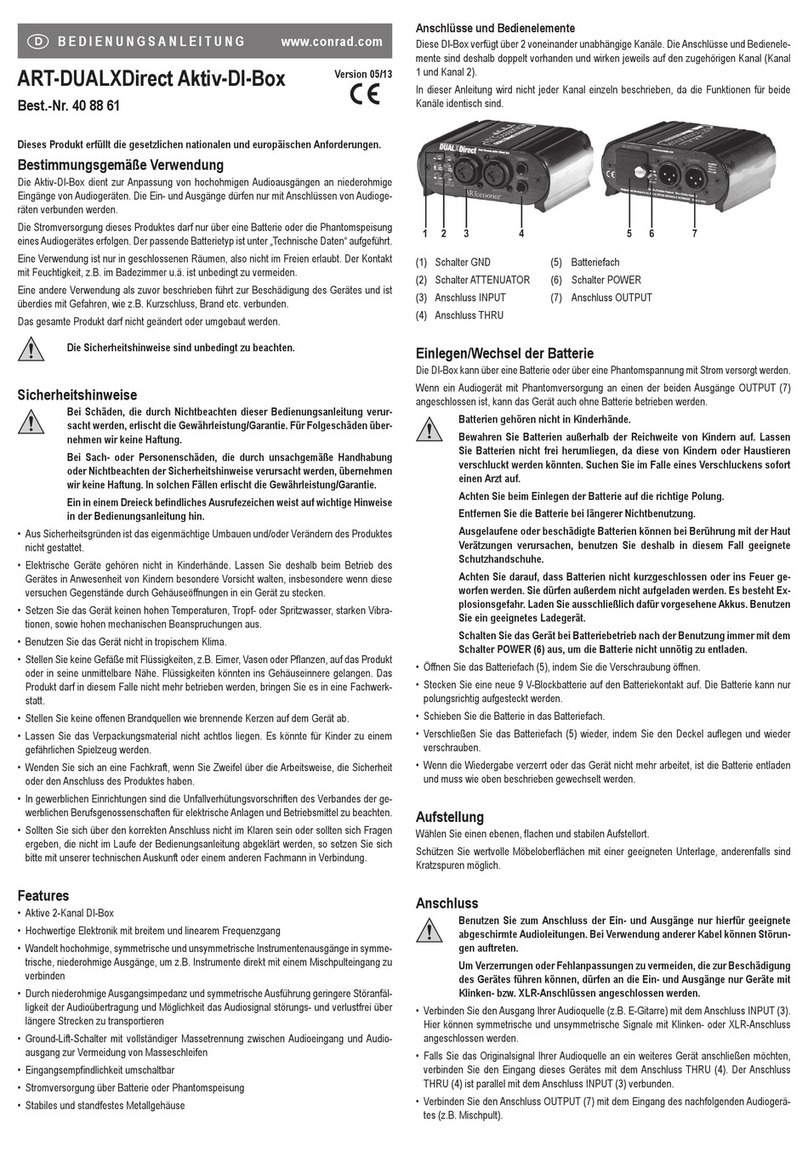 Conrad ART-DUALXDirect User manual