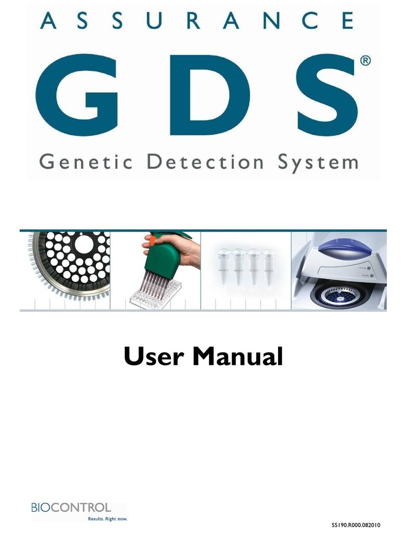 Biocontrol Assurance GDS Rotor-Gene Q user manual Biocontrol Assurance GDS Rotor-Gene Q user manual