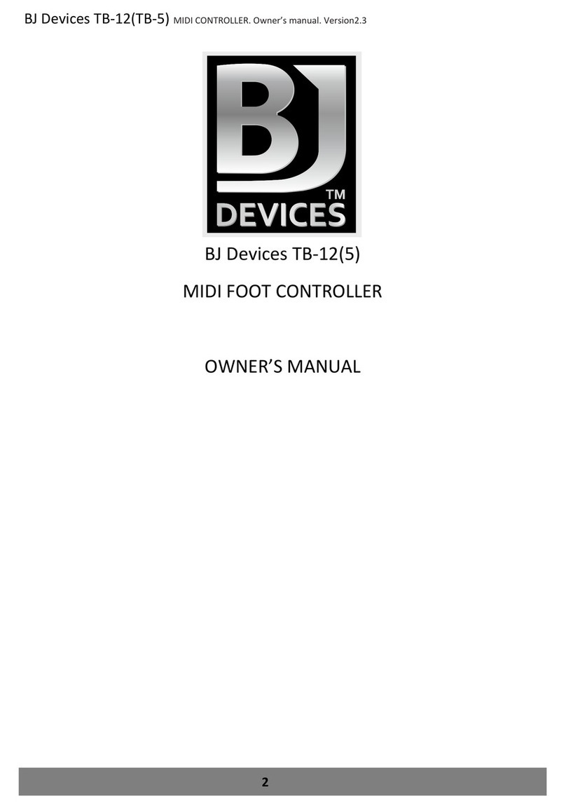 BJ Devices TB-12 owner's manual