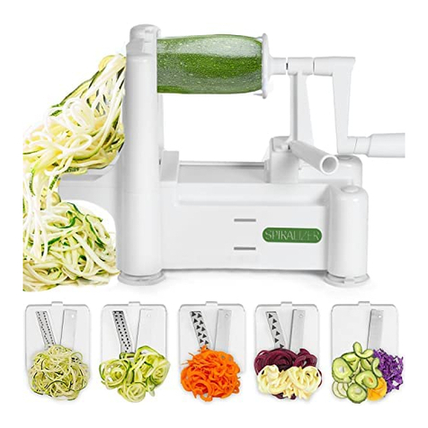 Spiralizer 5-Blade Spiral Slicer instruction manual