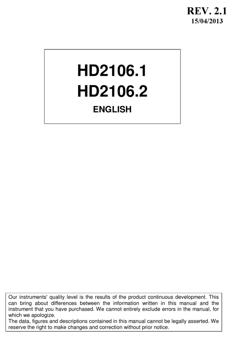 Delta OHM HD2106.1 manual