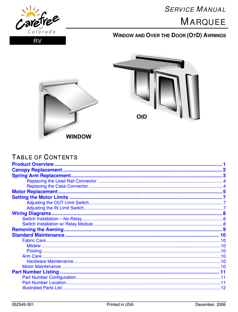Carefree of Colorado MARQUEE Service manual Carefree of Colorado MARQUEE Service manual