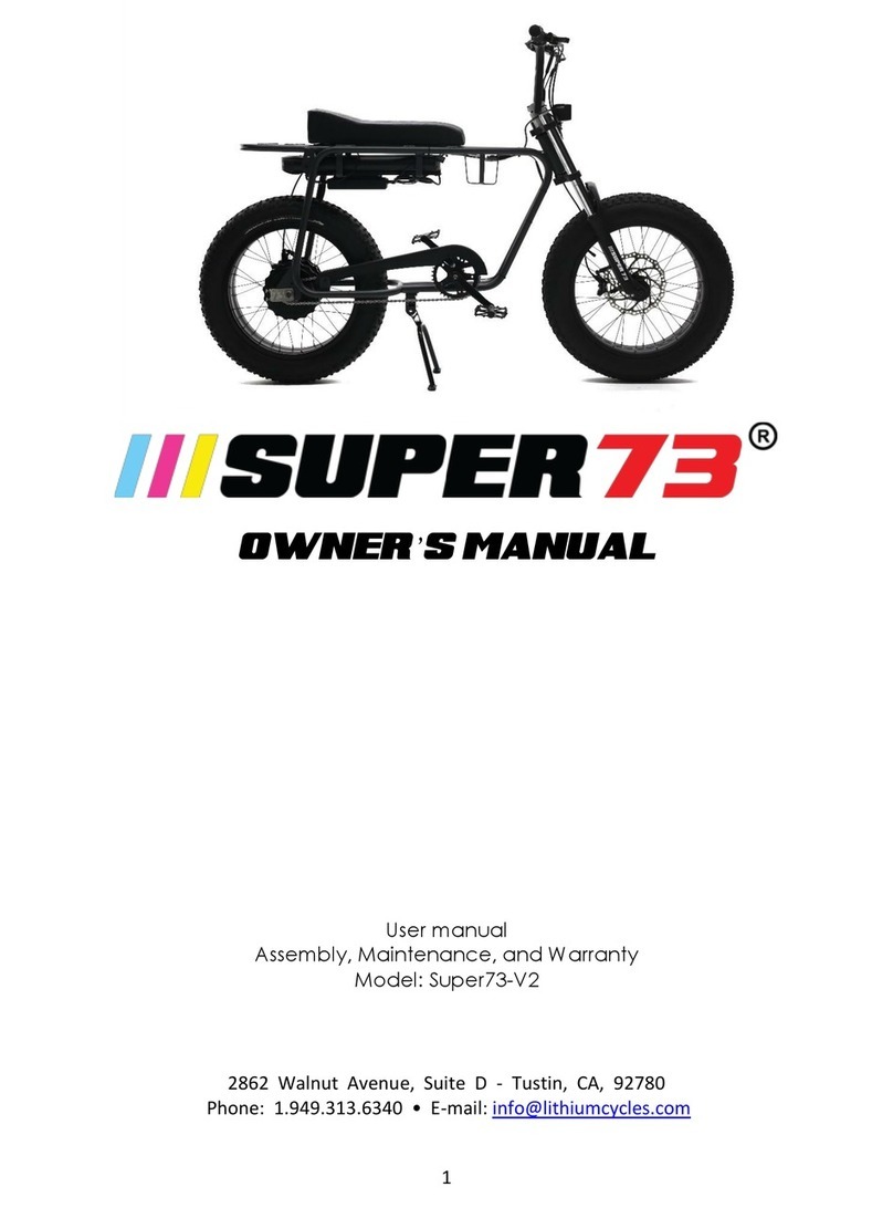 Lithium Cycles Super73-V2 User manual