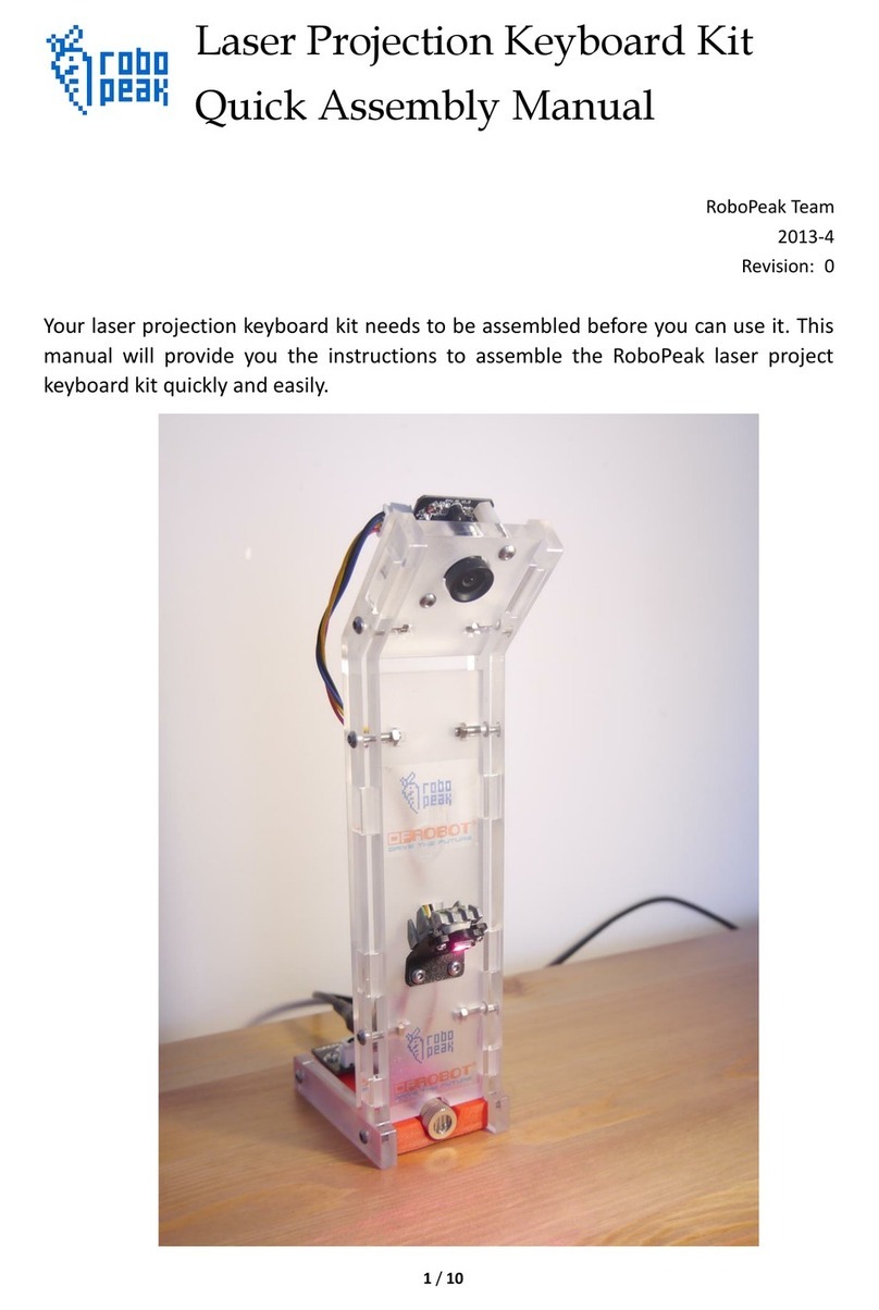 RoboPeak Laser Projection Keyboard Kit Quick Assembly Manual