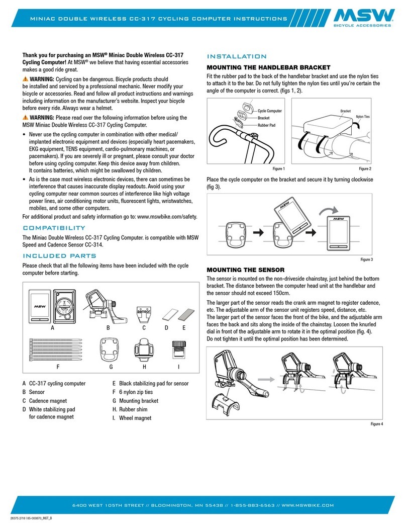 MSW Miniac Double Wireless CC-317 User manual