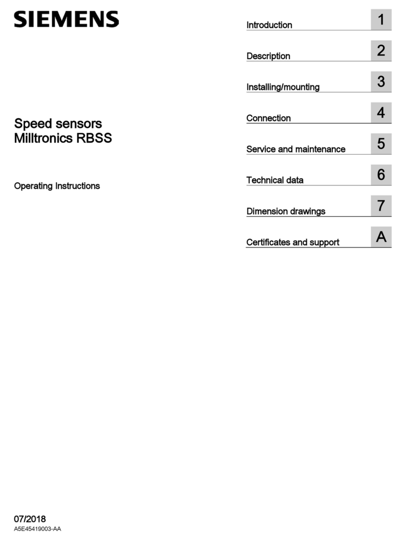 Siemens Milltronics RBSS operating instructions