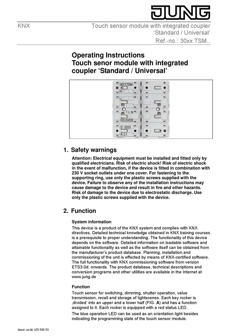 Jung 30XX TSM Series User manual