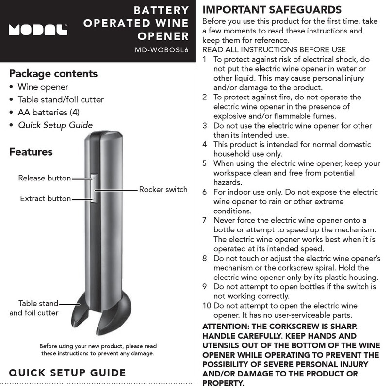 Modal MD-WOBOSL6 User manual