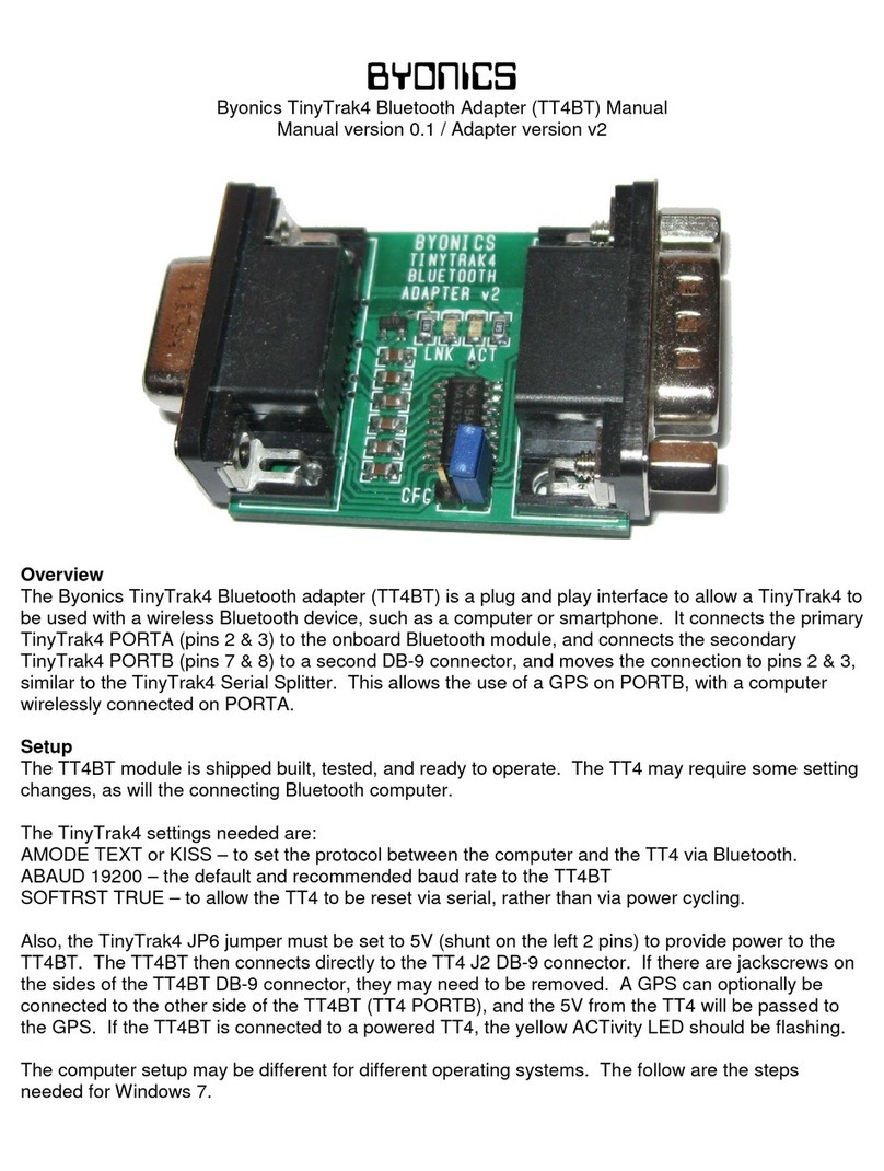 BYONICS TinyTrak4 manual