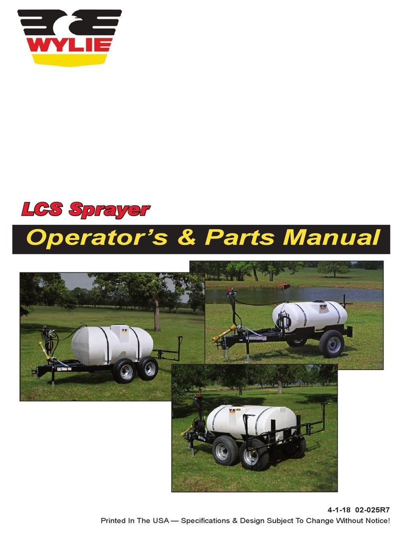 Wylie LCS Sprayer Operator's & parts manual