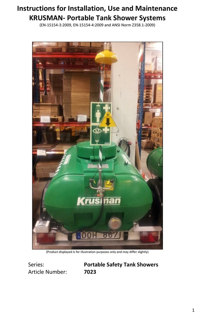 KRUSMAN 7023 Instructions for installation, use and maintenance