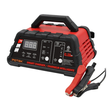 Potek 2-6-10 Amp Smart Charger owner's manual