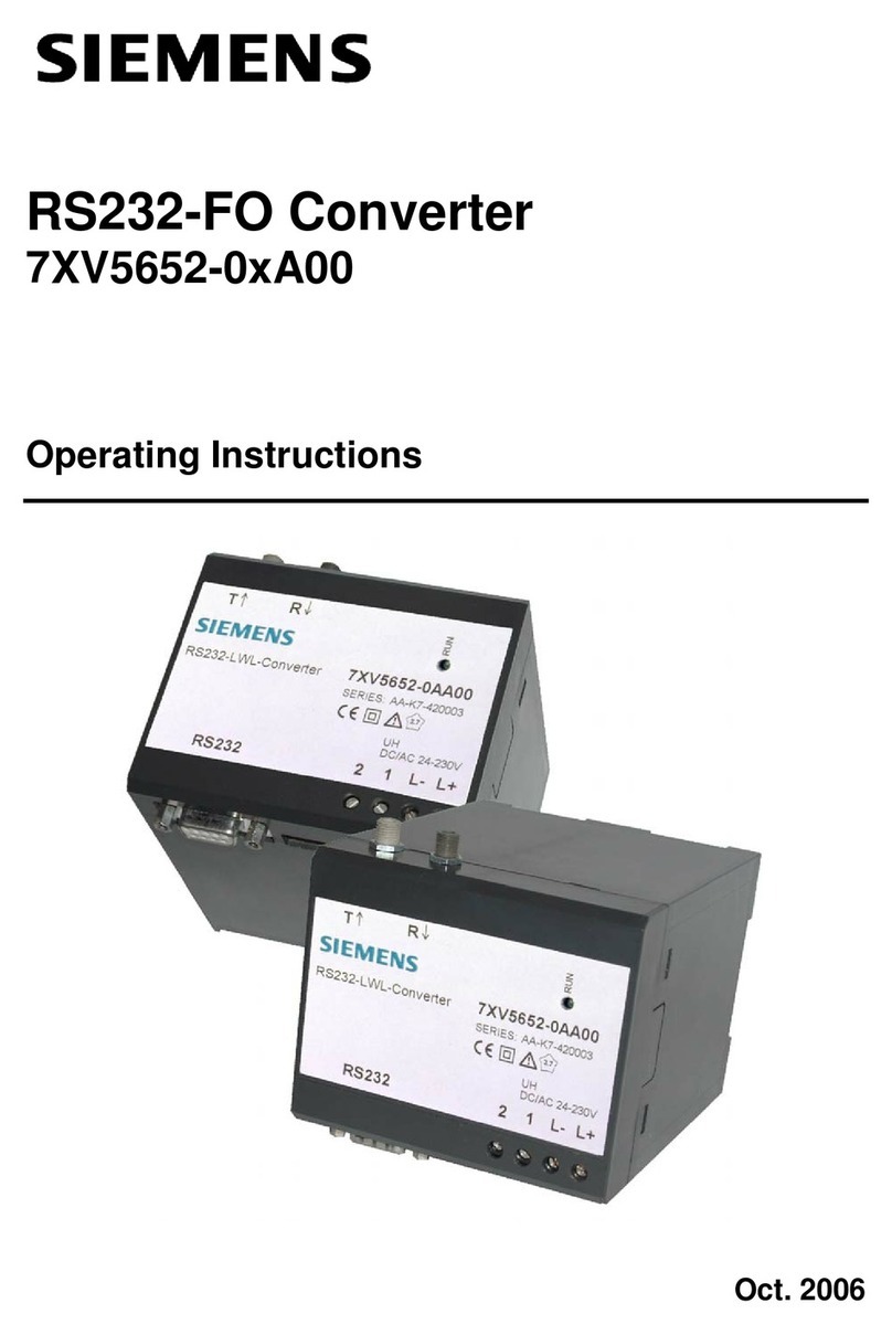 Siemens 7XV5652-0xA00 Series User manual