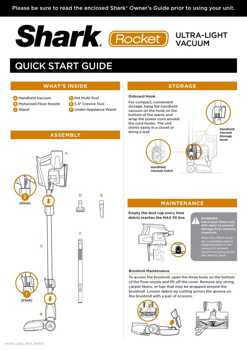 Shark Rocket User manual
