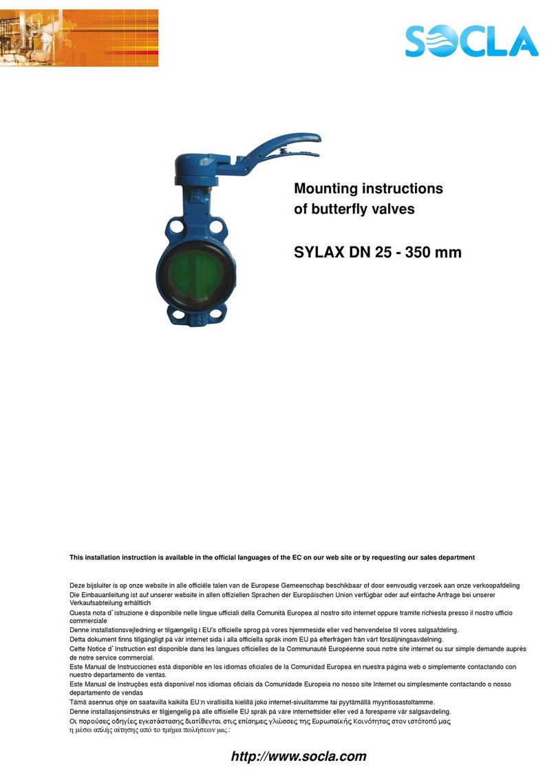 Socla SYLAX DN 25 Mounting instructions
