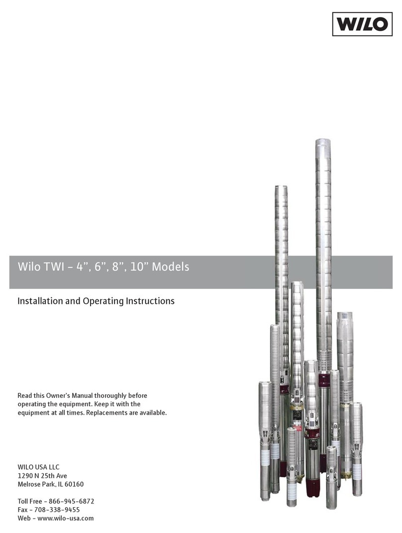 Wilo Sub TWI 4 Installation and operating instructions