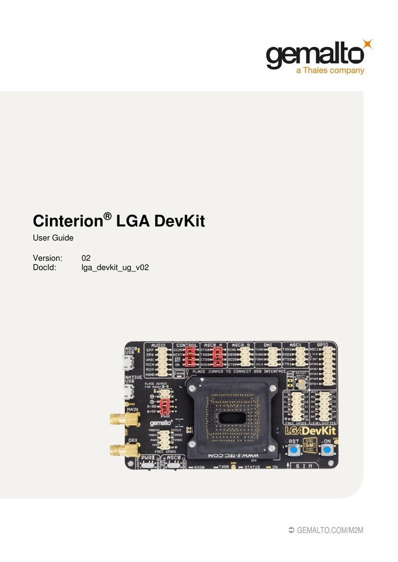 Gemalto Cinterion LGA DevKit user guide