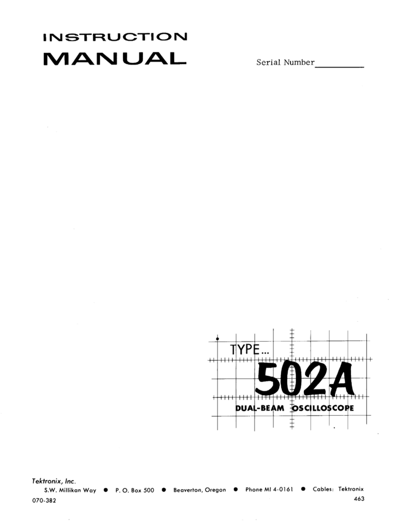 Tektronix 502A User manual