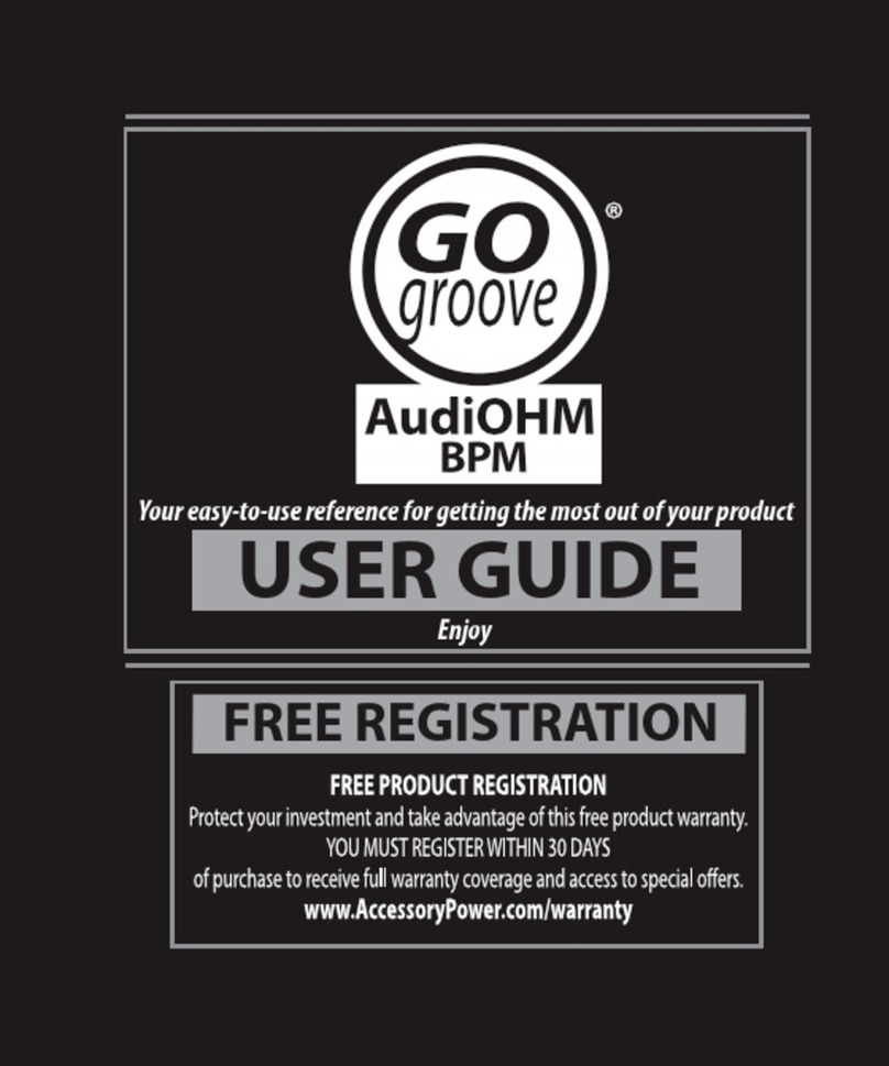 Accessory Power GOgroove AudiOHM BPM quick start guide