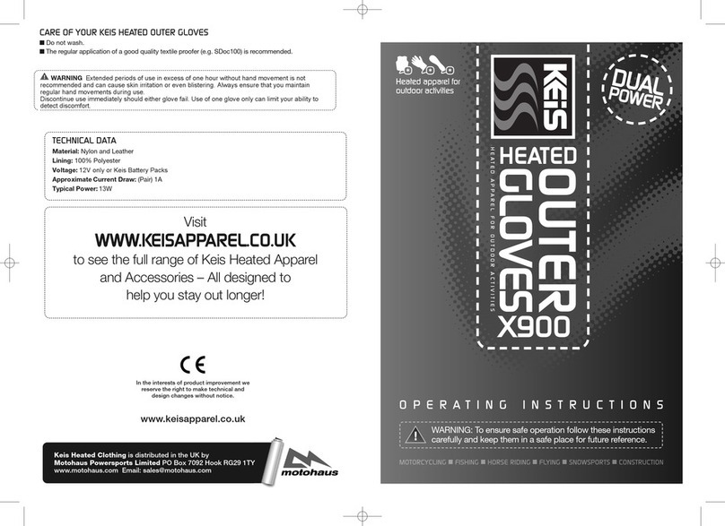 Keis X900 operating instructions