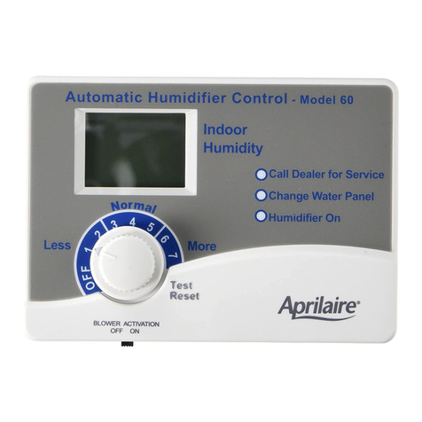 Aprilaire 60 Safety and installation instructions