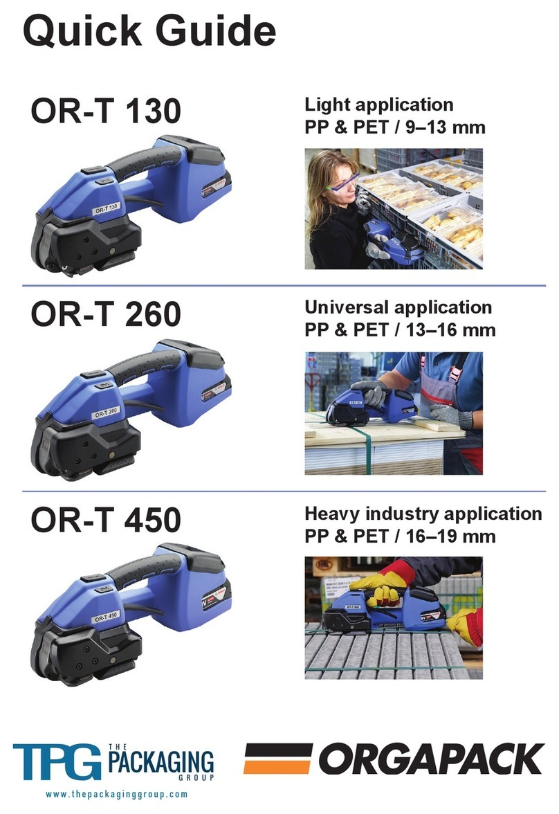 Orgapack OR-T 130 User manual