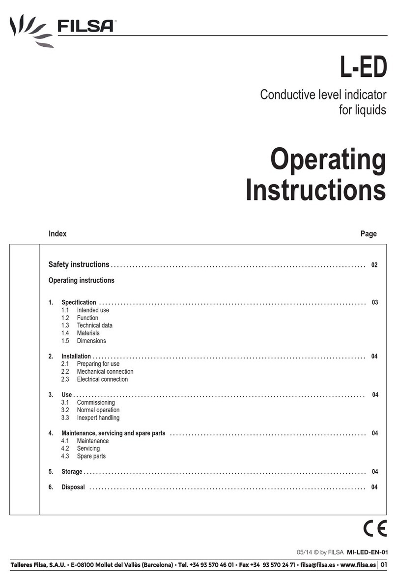 Filsa L-ED operating instructions