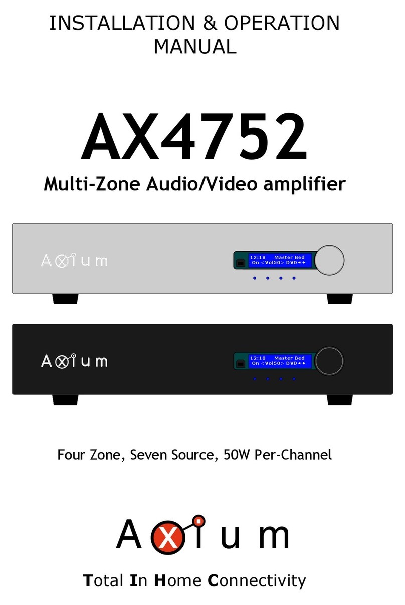 Axium AX4752 User manual