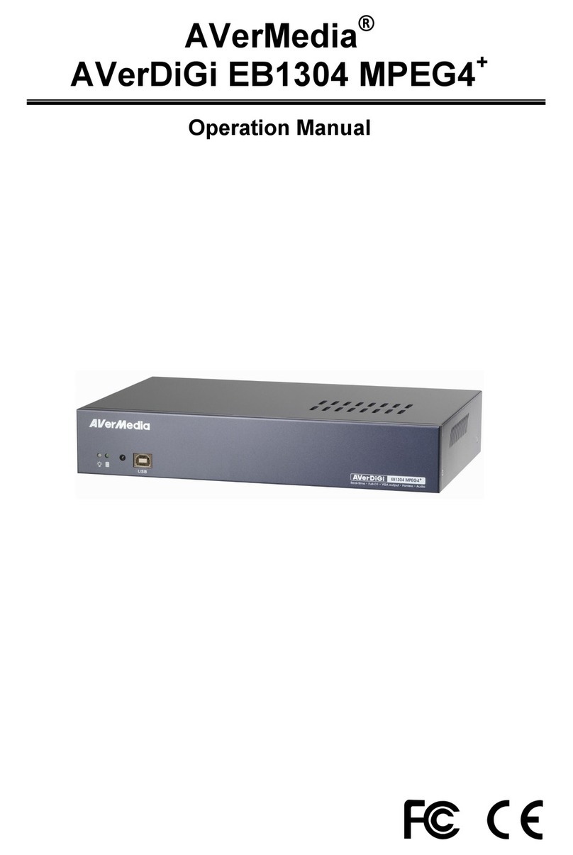 Avermedia AVerDiGi EB1304 MPEG4+ Operation manual