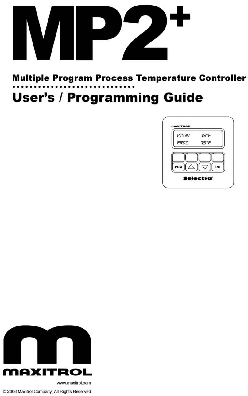 Maxitrol Selectra MP2+ User & programming guide