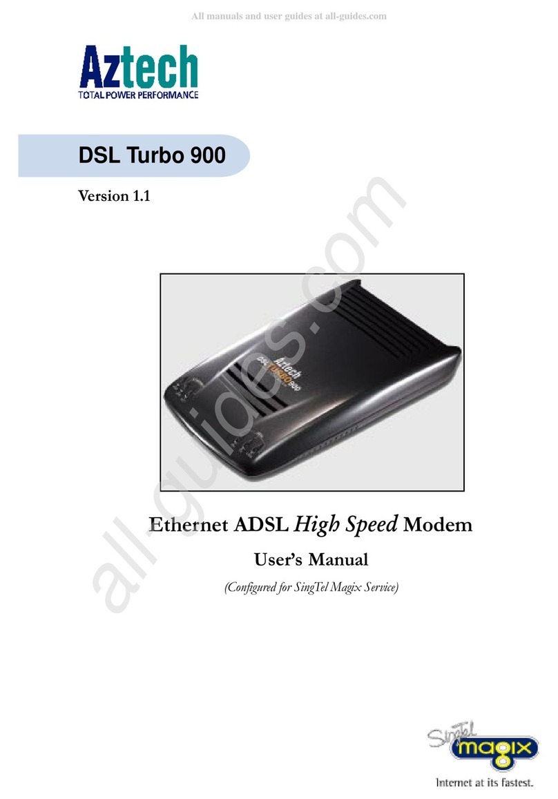 Aztech DSL Turbo 900 Package user manual