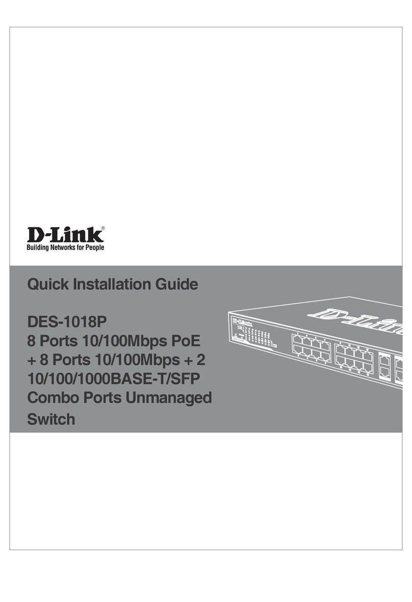 D-Link DES-1018P User manual