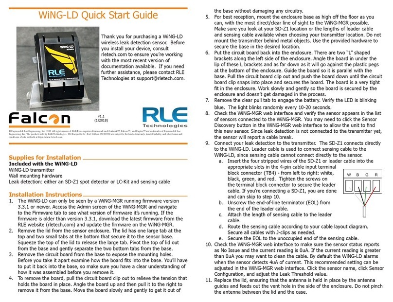 RLE Technologies WiNG-LD User manual