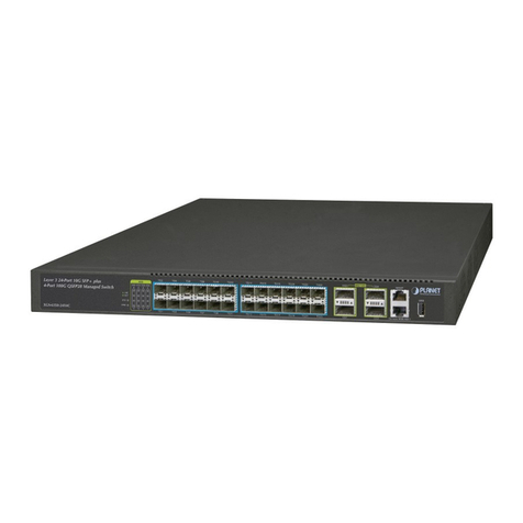 Planet Networking & Communication XGS-6350-24X4C User manual