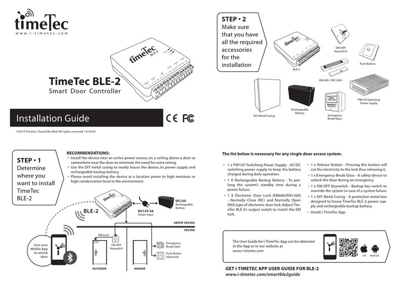 TimeTec BLE-2 User manual