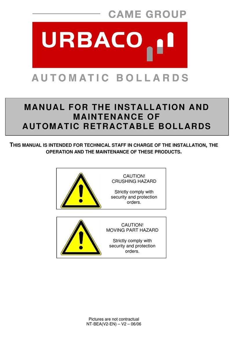 Urbaco BPACED50 Installation and maintenance manual