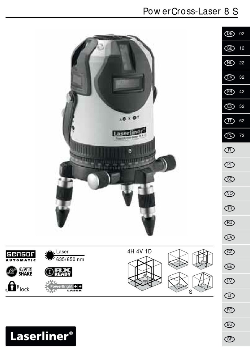 LaserLiner PowerCross-Laser 8 S User manual