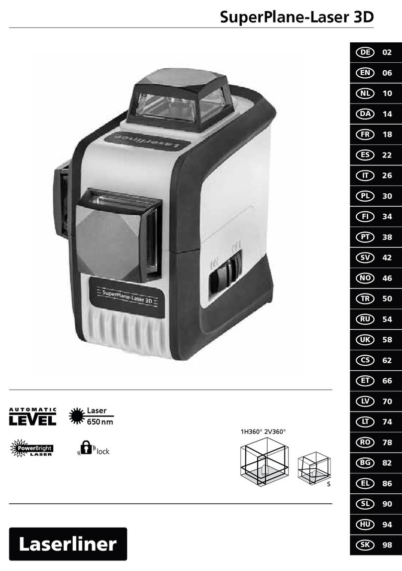 LaserLiner SuperPlane-Laser 3D quick start guide