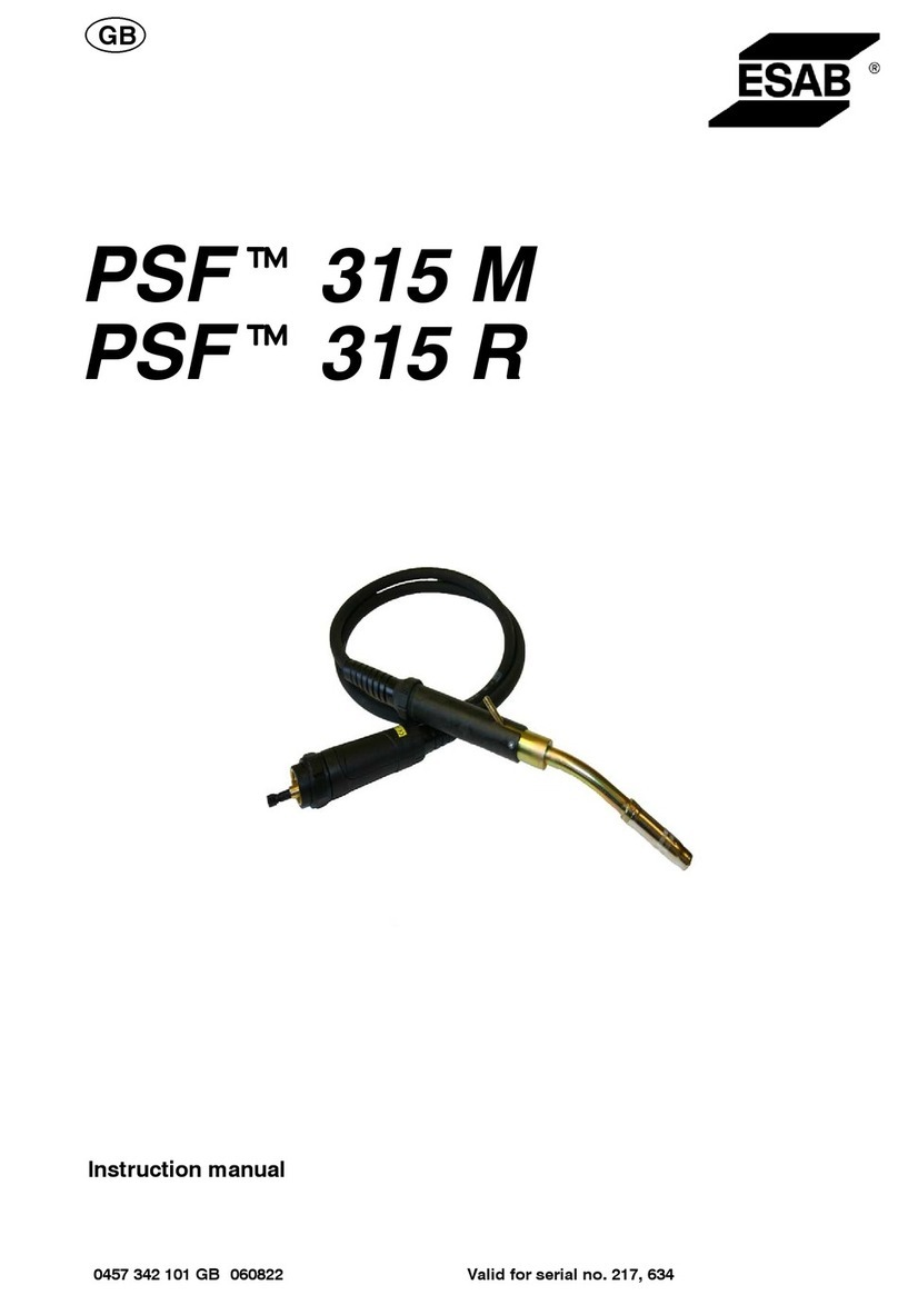 ESAB PSF 315M User manual