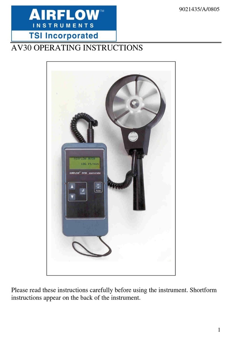 Airflow Instruments AV 30 operating instructions