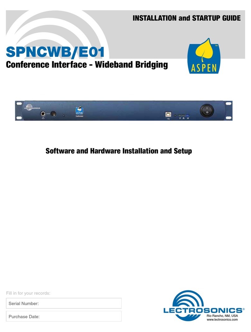 Lectrosonics SPNCWB/E01 Software and Hardware Installation and Setup Lectrosonics SPNCWB/E01 Software and Hardware Installation and Setup