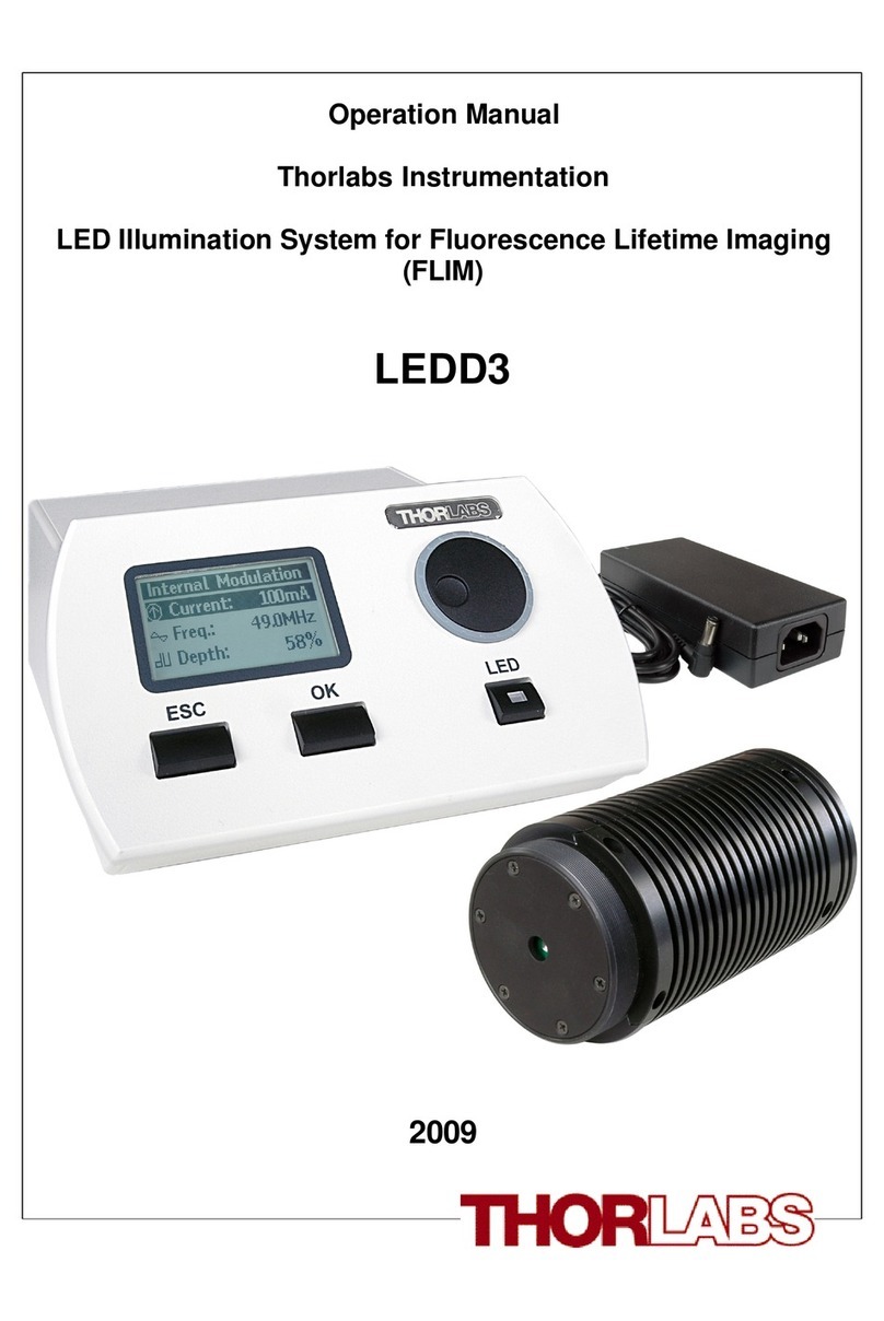 THORLABS LEDD3 Series User manual