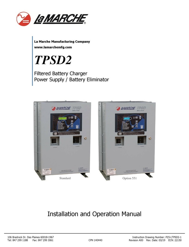 Lamarche TPSD2 Standard Series Installation and operation manual