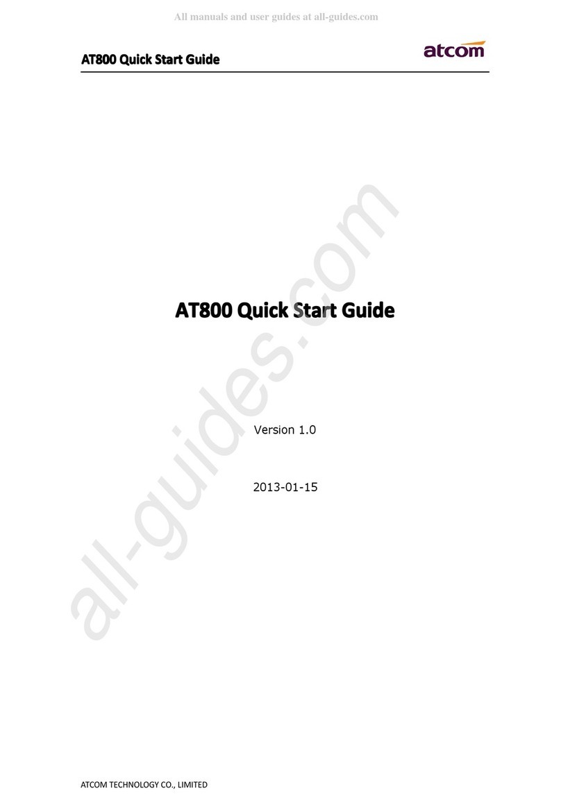 ATCOM AT800 Series User manual ATCOM AT800 Series User manual