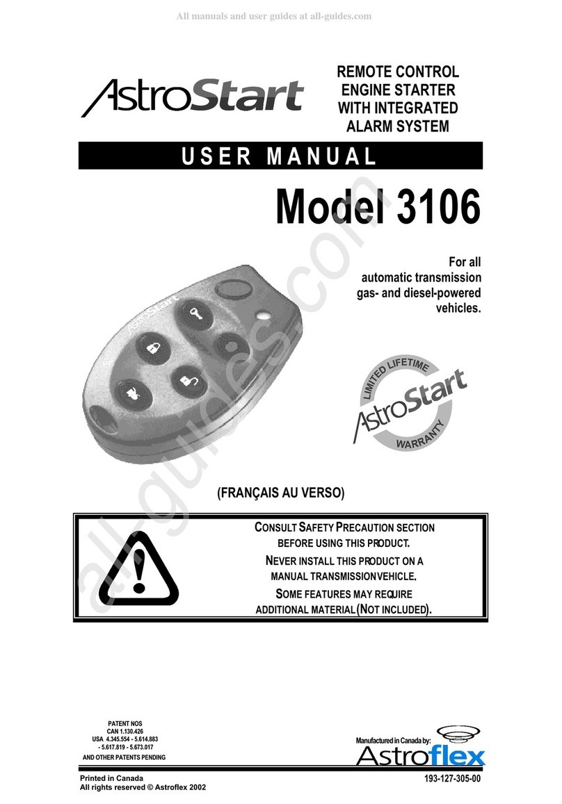 AstroStart 3106 user manual